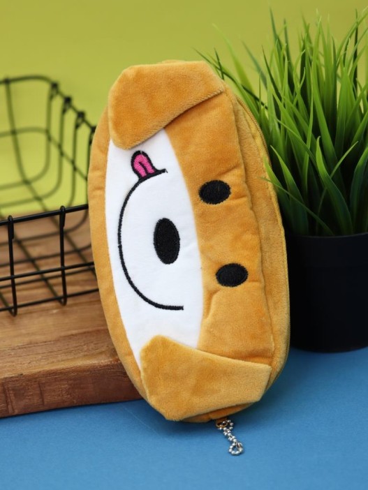 Пенал плюшевый &quot;Red dog&quot;, orange (20*10 см) 