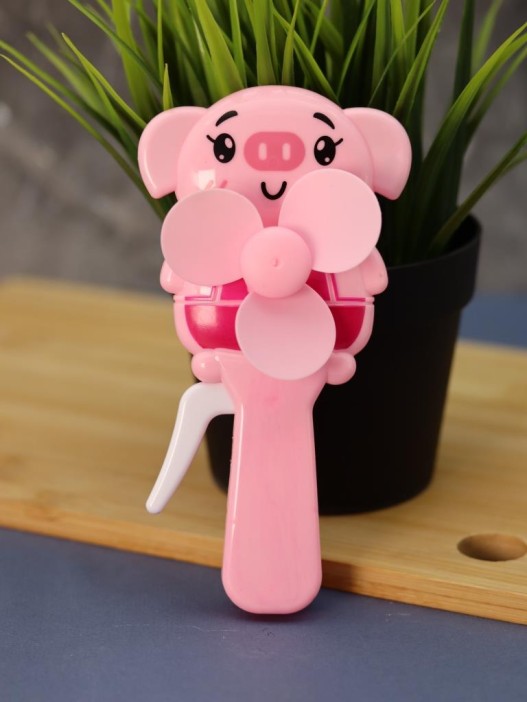 Портативный механический ручной вентилятор «Piglet», (14,5х7,5х4 см), mix 
