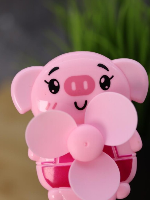Портативный механический ручной вентилятор «Piglet», (14,5х7,5х4 см), mix 