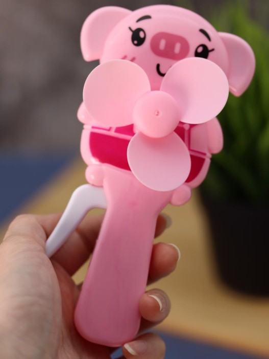 Портативный механический ручной вентилятор «Piglet», (14,5х7,5х4 см), mix 