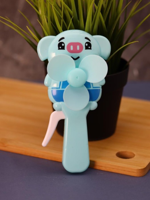 Портативный механический ручной вентилятор «Piglet», (14,5х7,5х4 см), mix 