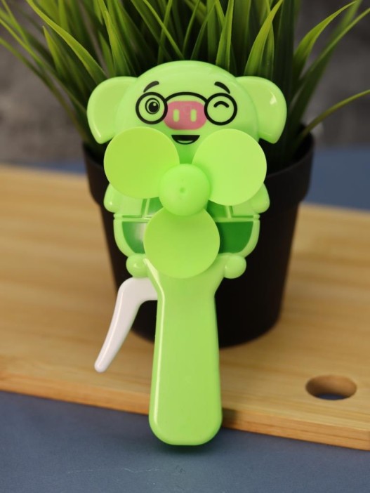 Портативный механический ручной вентилятор «Piglet», (14,5х7,5х4 см), mix 