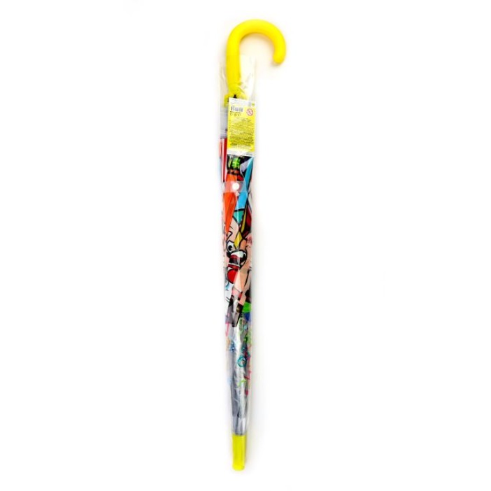 Прозрачный зонт для детей &quot;Влад А4-2&quot;, полуавтоматический (L=68 см, D=84 см) 