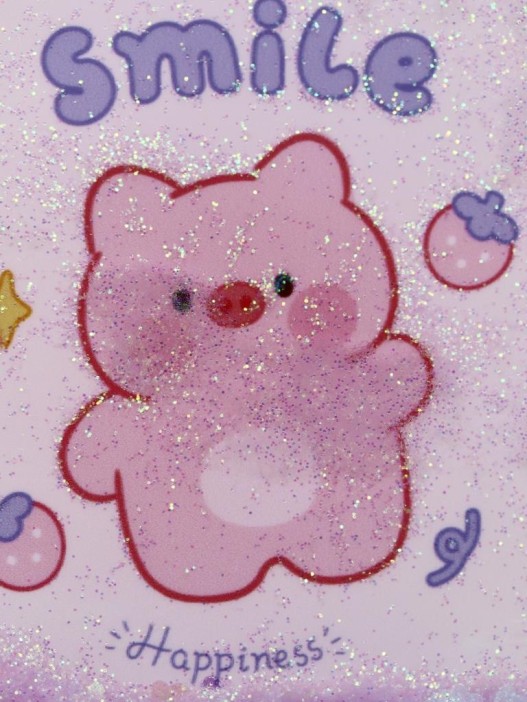 Зеркало шейкер раскладное &quot;Smile pig&quot;, белое, 8*6 см 