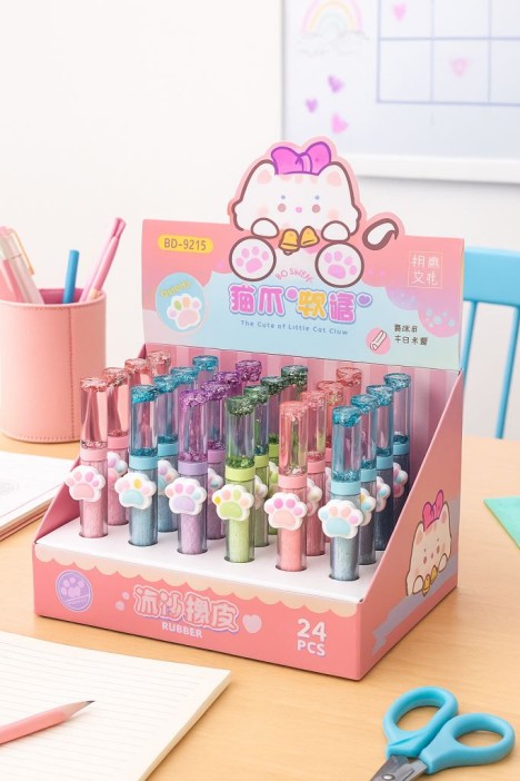 Ластик выдвижной &quot;Transparent art&quot;, mix 