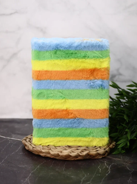 Блокнот плюшевый &quot;Fireworks&quot;, 21х14,5 см, плотность 80 гр. 