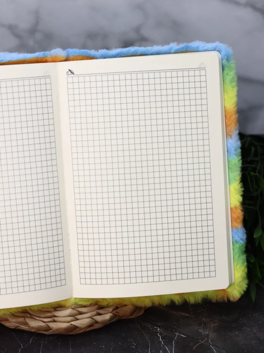 Блокнот плюшевый &quot;Fireworks&quot;, 21х14,5 см, плотность 80 гр. 