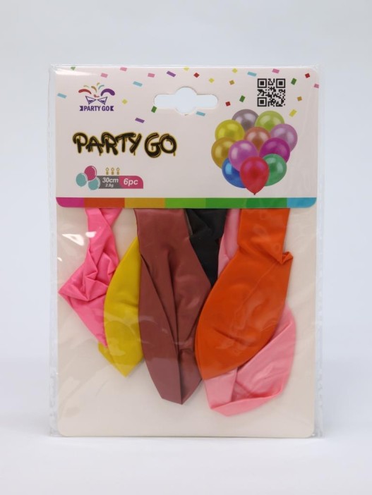 Набор воздушных шаров 6 шт. &quot;Rainbow joy set&quot;, (30 см) 