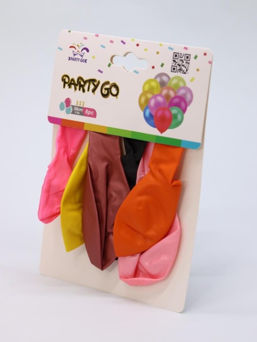 Набор воздушных шаров 6 шт. &quot;Rainbow joy set&quot;, (30 см) 