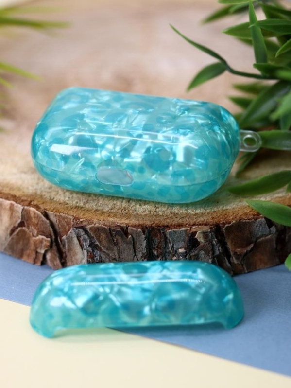 Чехол для AirPods Pro "Sea shell", blue