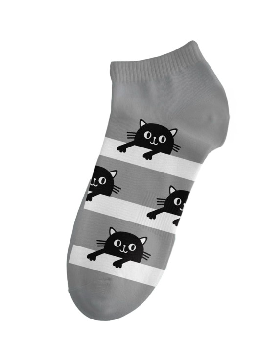 Носки женские "Black cat", р. 35-40, цвет серый 