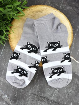 Носки женские "Black cat", р. 35-40, цвет серый