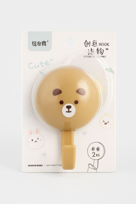 Крючок на липучке «Hello bear», brown 