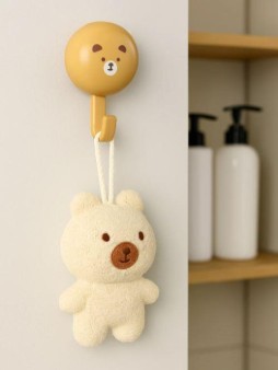 Крючок на липучке «Hello bear», brown