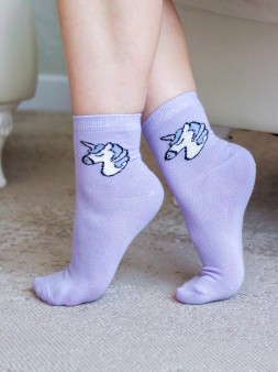 Носки женские iLikeGift "Unicorn", р. 35-40