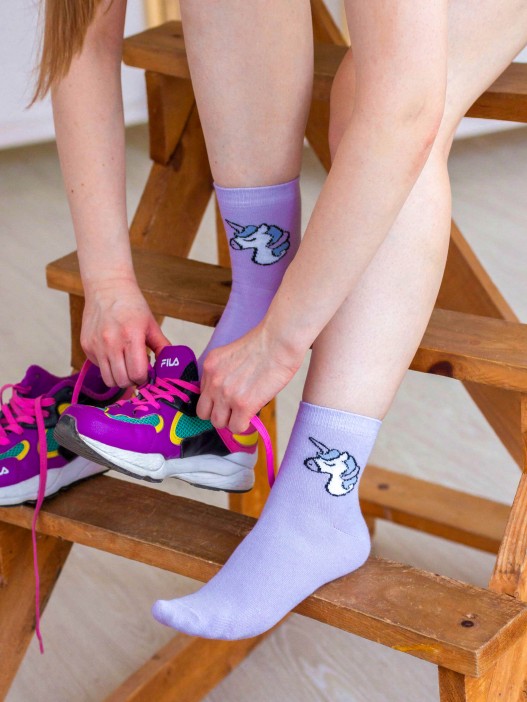 Носки женские iLikeGift "Unicorn", р. 35-40 