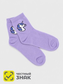 Носки женские iLikeGift "Единорог", р. 35-40