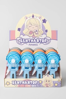 Портативный механический ручной вентилятор «Astronaut», mix, шоу-бокс 24 шт.