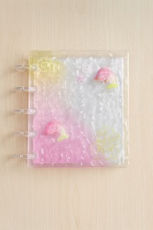 Фотоальбом - биндер для карт "Pink beach", 20 страниц(13*12,5 см)