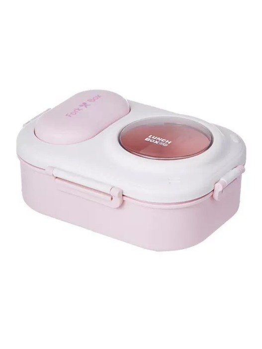 Ланчбокс "Fork box", pink 