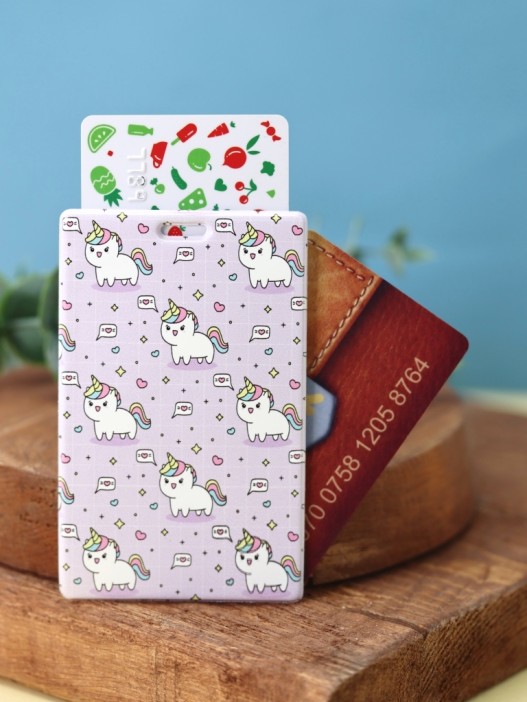 Держатель для карт Аниме «Many unicorn» (6,5 х 10,4 см) 