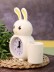 Часы-будильник с подставкой для канцелярии «Bunny Buzz», white