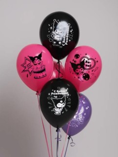 Воздушные шарики «Kuromi» 30 см, 5 шт.