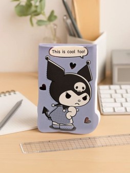 Блокнот фигурный А7 "Куроми-3", 40л, на скрепке, тиснение серебряной фольгой