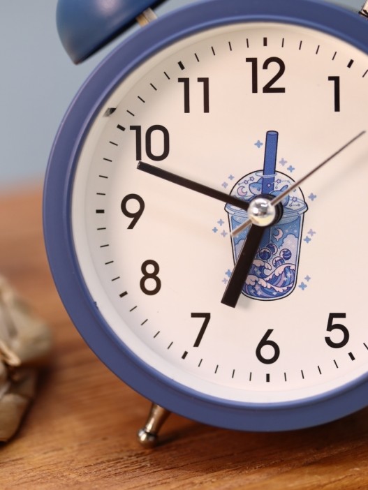 Часы-будильник "Funny drawing", blue 