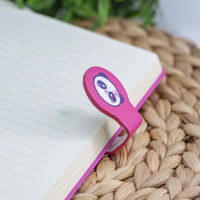 Блокнот (B6) "Cute panda head", pink (13*18) 