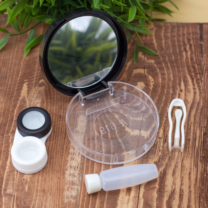 Контейнер для линз "Space star", red 