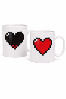 Кружка хамелеон "Любовь", белая