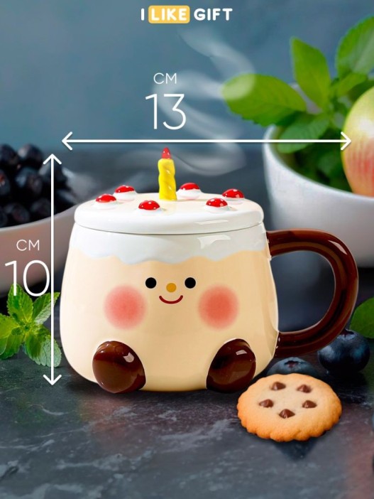 Кружка «Funny cake», brown (460 ml) 