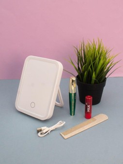 Зеркало настольное с подсветкой "Bright touch", 17.3*12.8 см