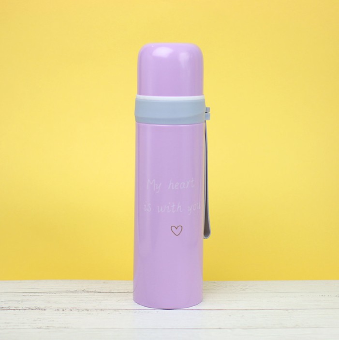 Термос &quot;My heart&quot;, purple (500ml) 
