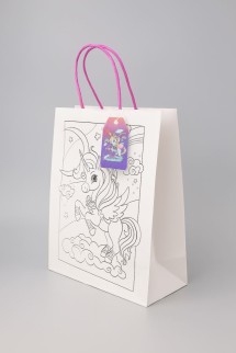 Пакет подарочный крафтовый «Coloring book», moon (26*32*12)