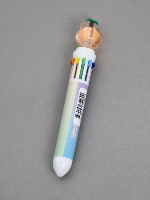 Разноцветная ручка 10 в 1 &quot;Crystal Dudu Bear, green pen&quot; 
