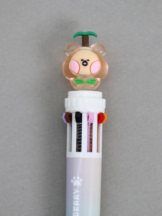 Разноцветная ручка 10 в 1 &quot;Crystal Dudu Bear, green pen&quot; 