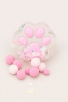 Мялка - антистресс «Таба ЛАПКА со звёздочками», розовая, 6 x 7,3 см