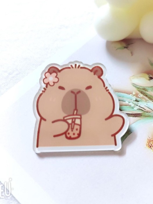 Значок акриловый iLikeGift &quot;Bumblecapybara&quot; 
