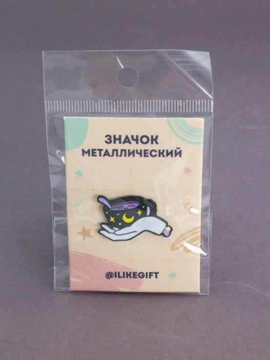 Значок металлический iLikeGift &quot;The taste of the night&quot; 