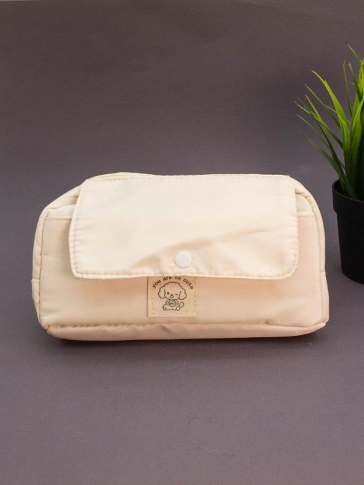Пенал - косметичка &quot;You are so cute&quot;, milk (12*21*6,5 см) 