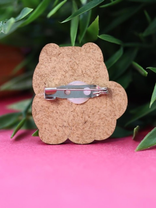 Значок ECO из дерева Adorable cat 