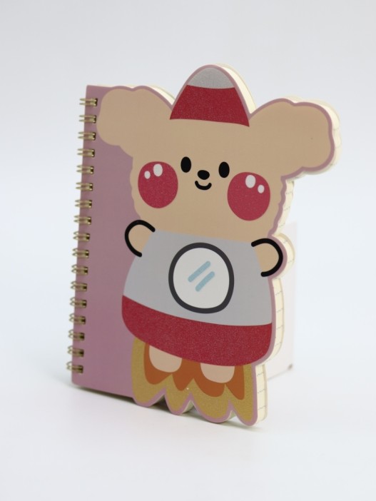 Блокнот на спирали (B6) &quot;Space friends&quot;,  pink (13*18) 