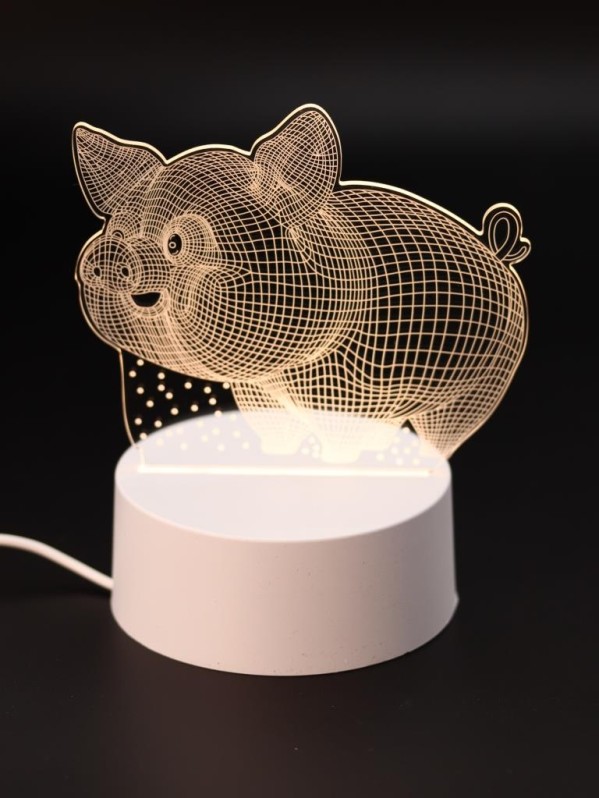 Ночник iLikeGift "Пятачок" светодиодный, USB (9х19 см)