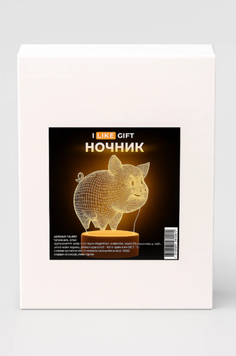 Ночник iLikeGift &quot;Piglet&quot; LED, USB (9х19 см) 