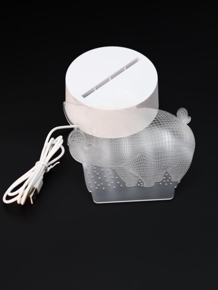 Ночник iLikeGift "Пятачок" светодиодный, USB (9х19 см)