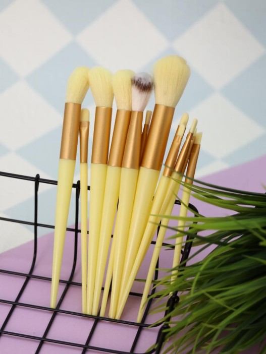 Набор кистей для макияжа "Magic 13", 13 кистей, yellow 