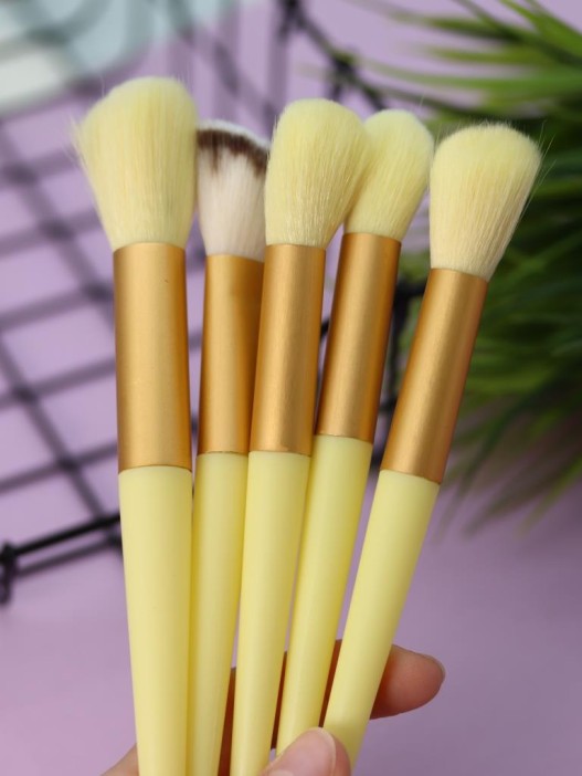 Набор кистей для макияжа "Magic 13", 13 кистей, yellow 