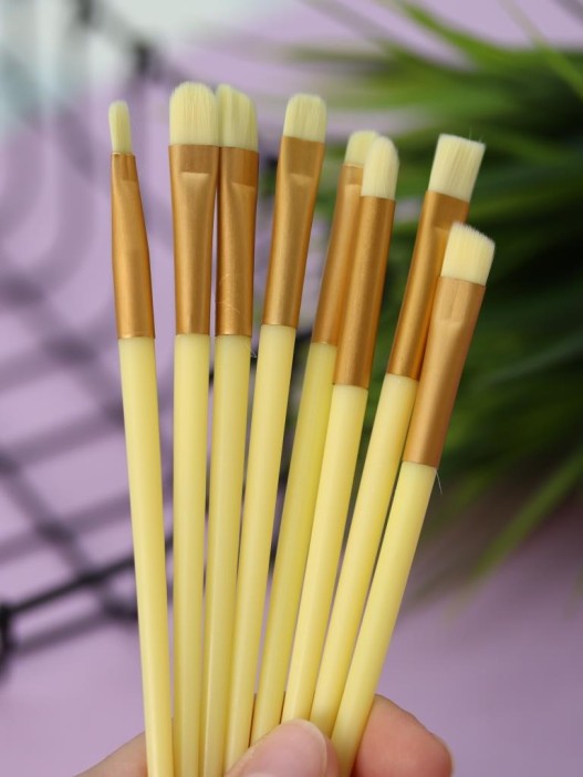 Набор кистей для макияжа "Magic 13", 13 кистей, yellow 